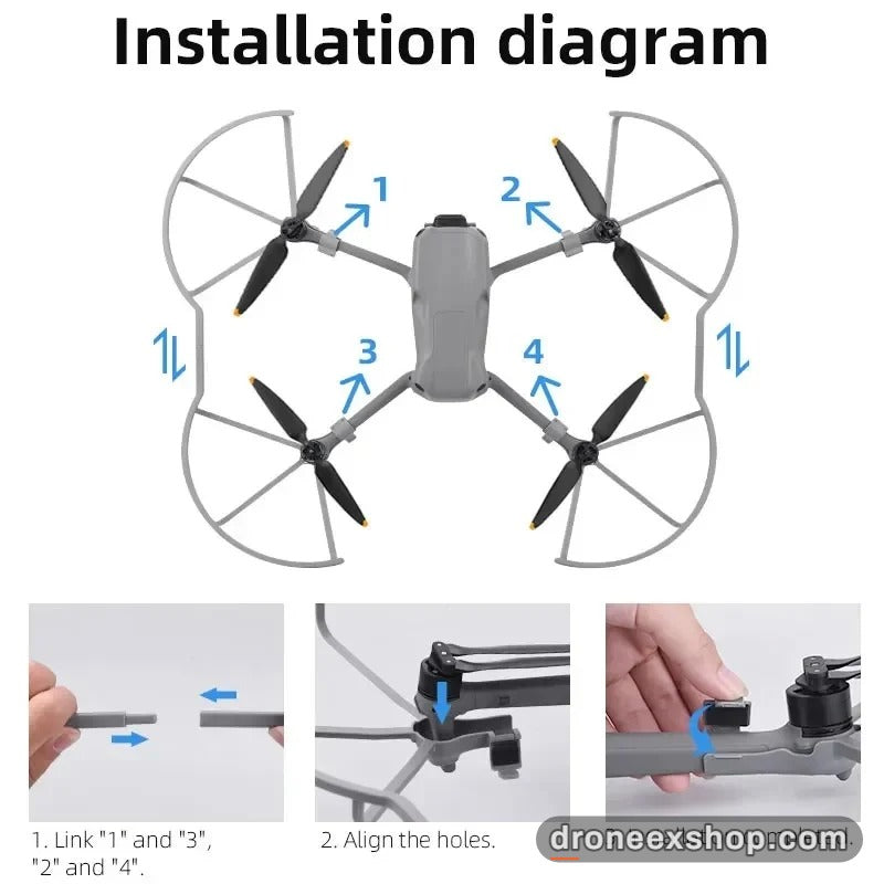 DJI Air 3 / Air 3S Propeller Guards – original DJI spare part, view 2