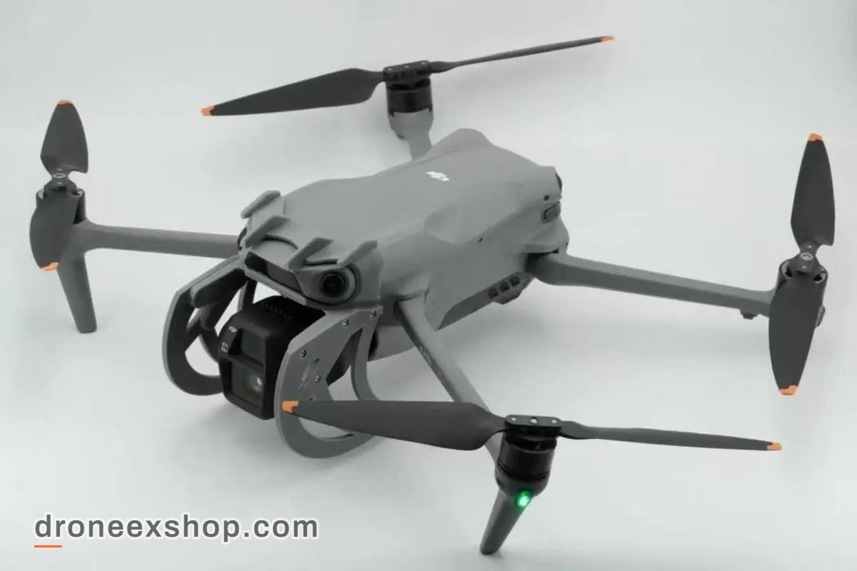 DJI Air 3S with the gimbal guard fitted, front view