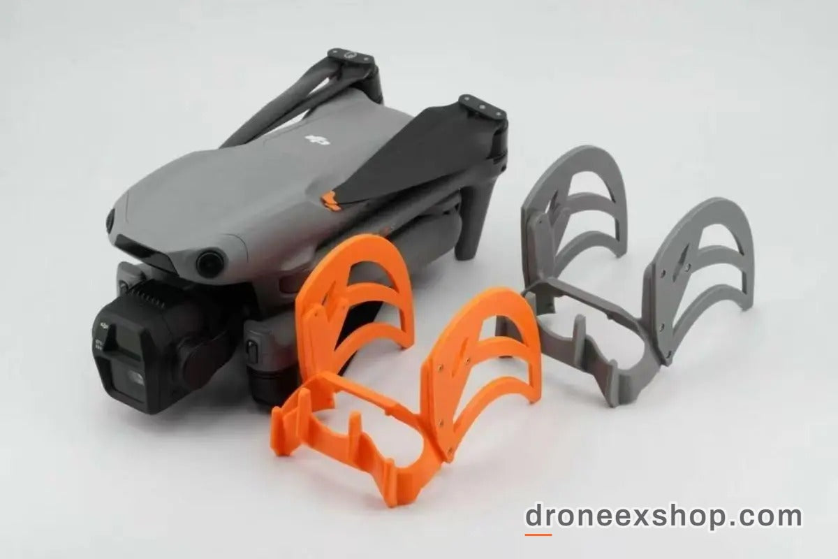 DJI Air 3S gimbal guard in orange and gray ABS plastic