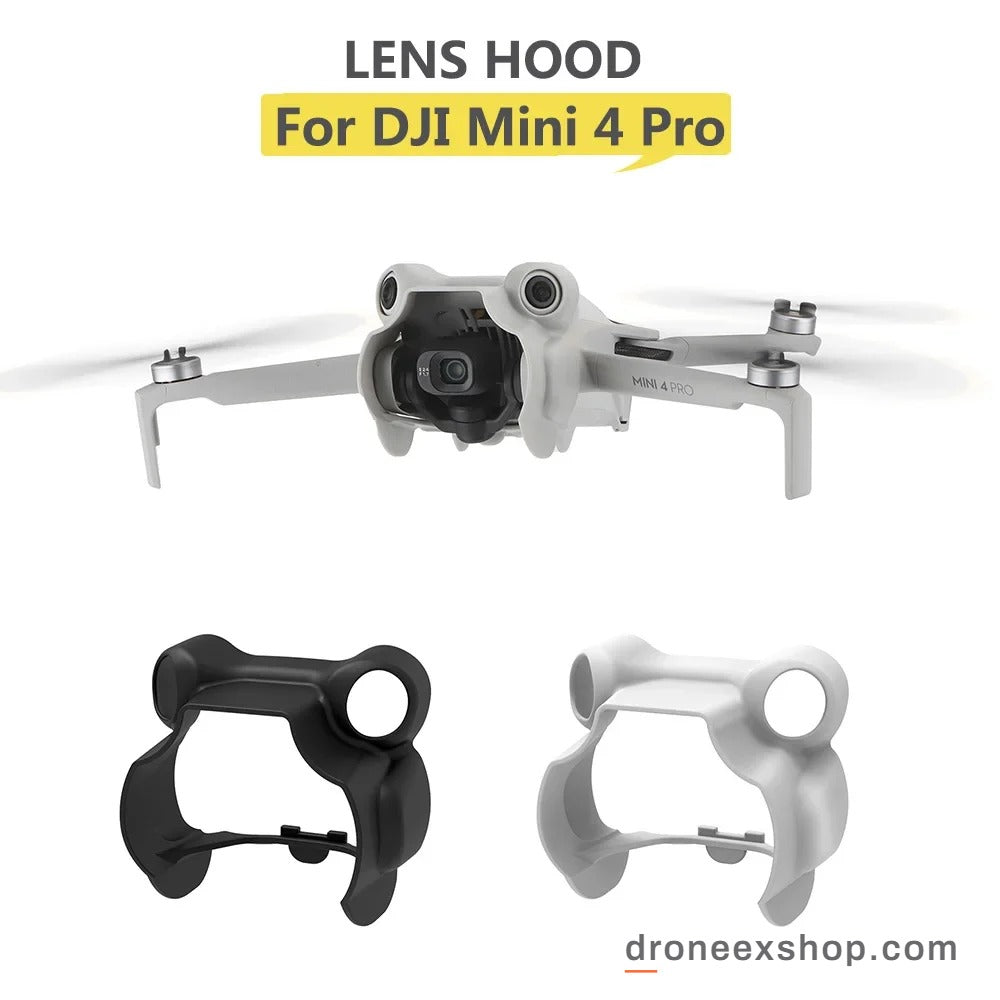DJI Mini 4 Pro lens hood sun shade in black and light grey