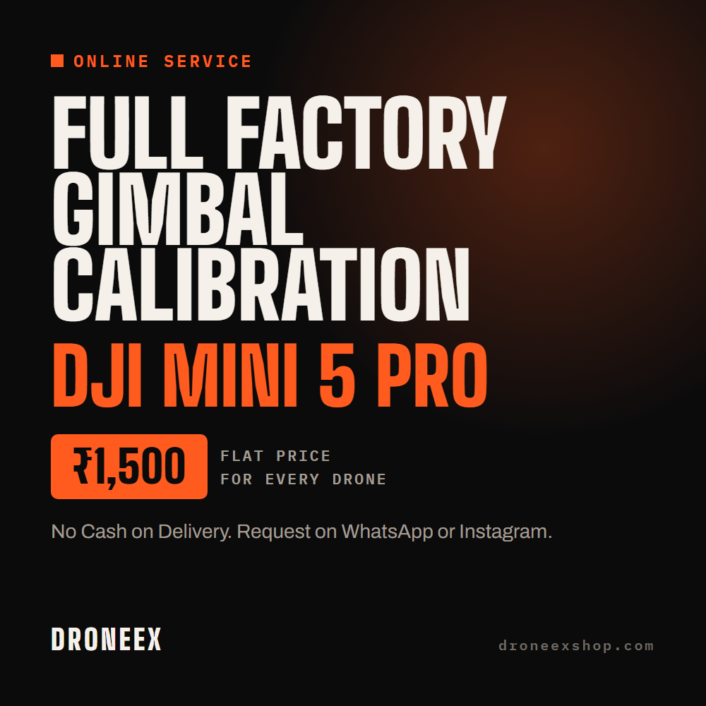 DJI Mini 5 Pro Full Factory Gimbal Calibration, online service for Rs.1,500