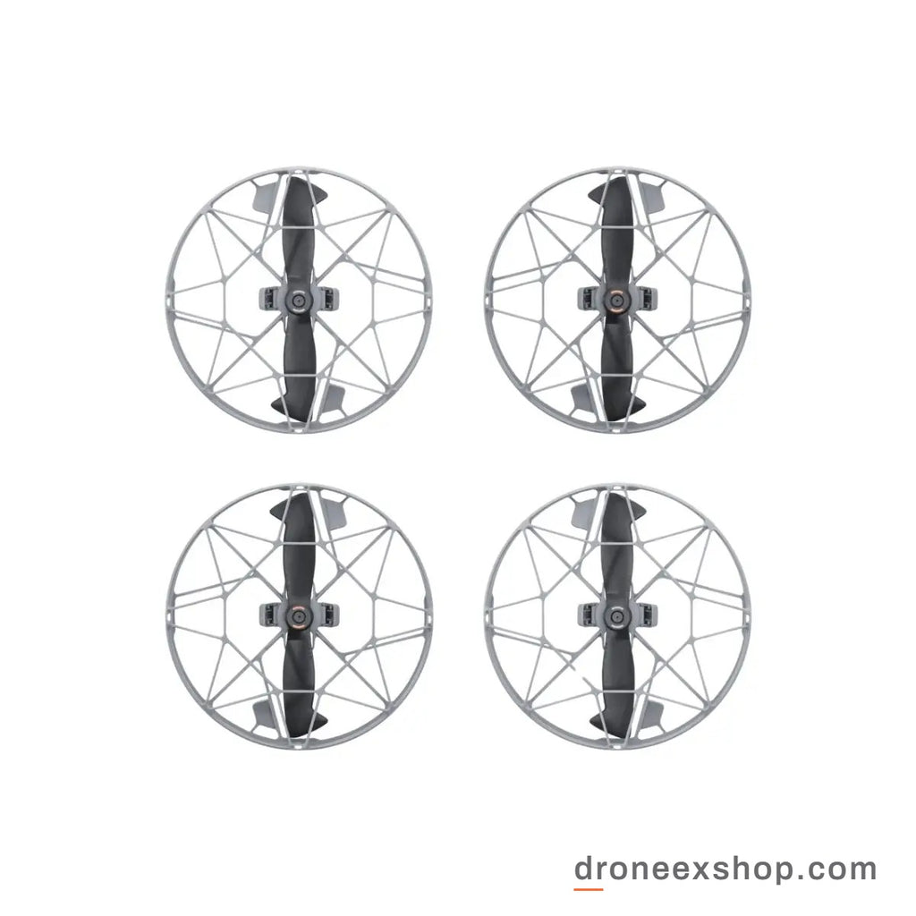 DJI Mini 5 Pro 360° propeller guards, top view of the full set of four