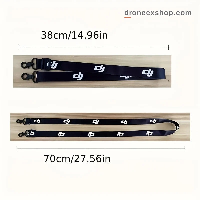 Neck strap size: 38 cm and 70 cm