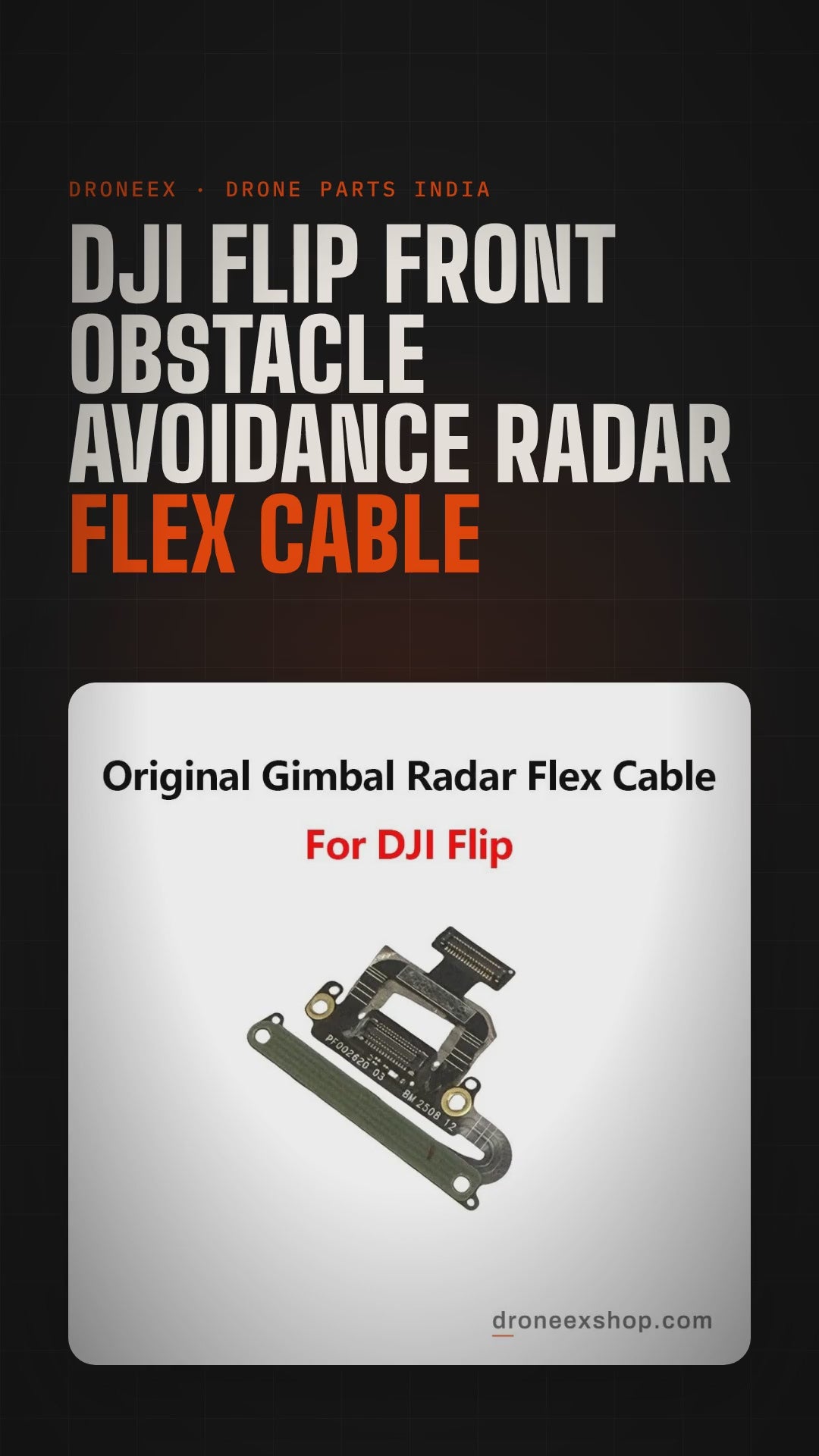 DJI Flip Front Obstacle Avoidance Radar Flex Cable - DRONEEX product video