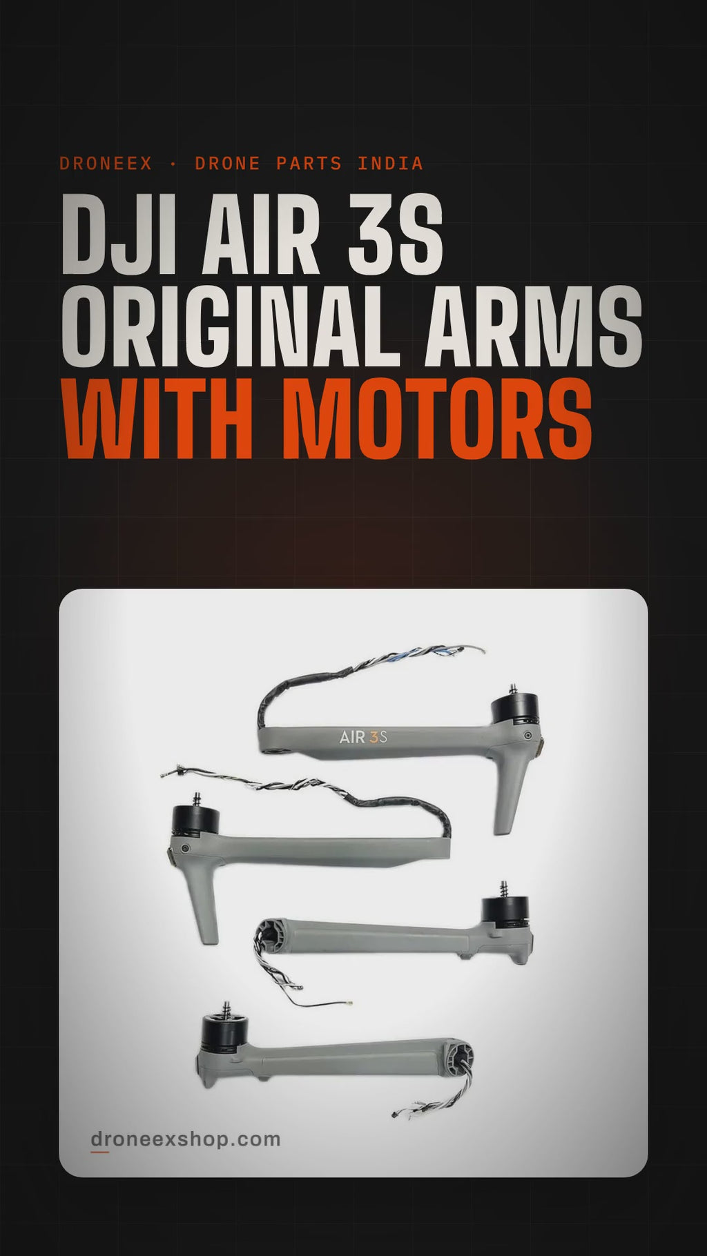 DJI Air 3S Original Arms With Motors - DRONEEX product video