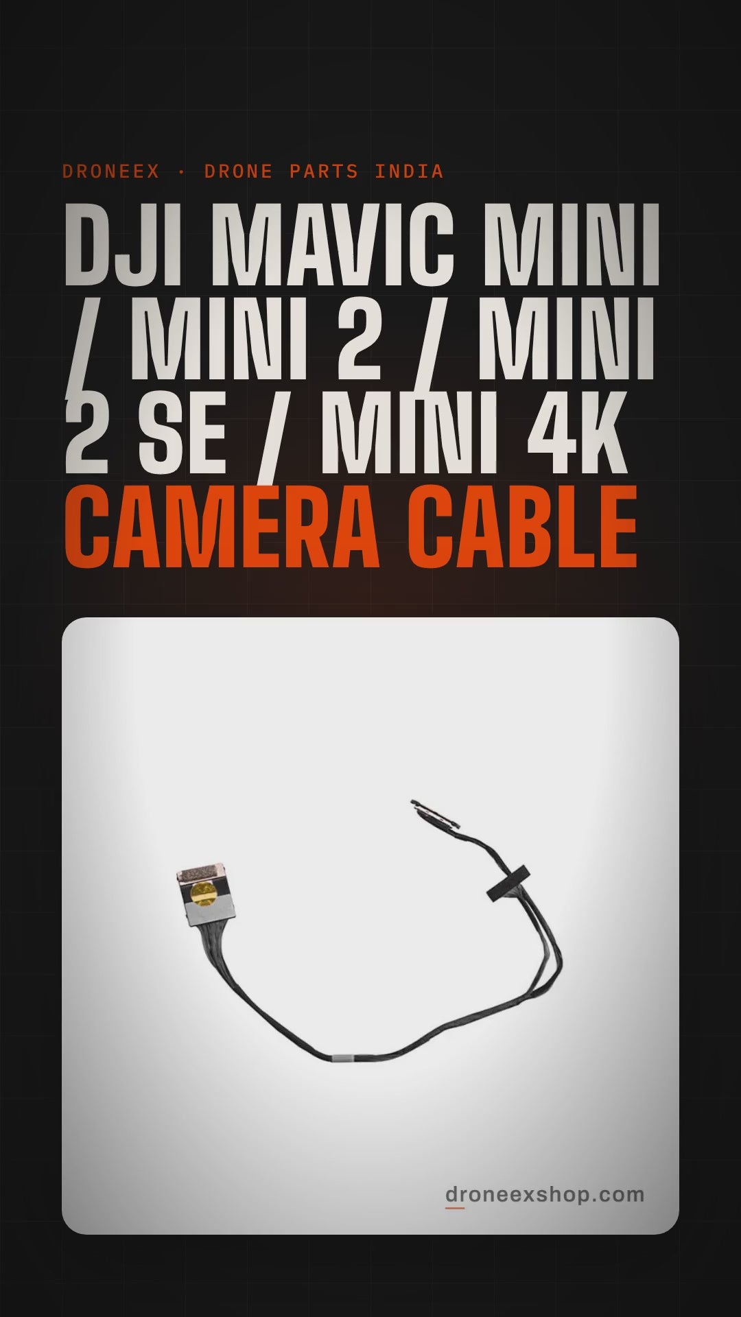 DJI Mavic Mini / Mini 2 / Mini 2 SE / Mini 4K Camera Cable - DRONEEX product video