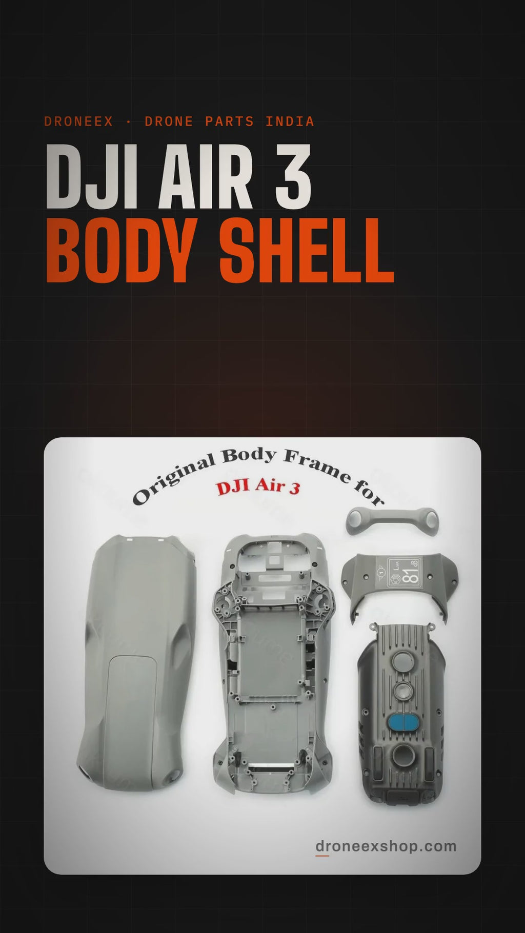 DJI Air 3 Body Shell - DRONEEX product video
