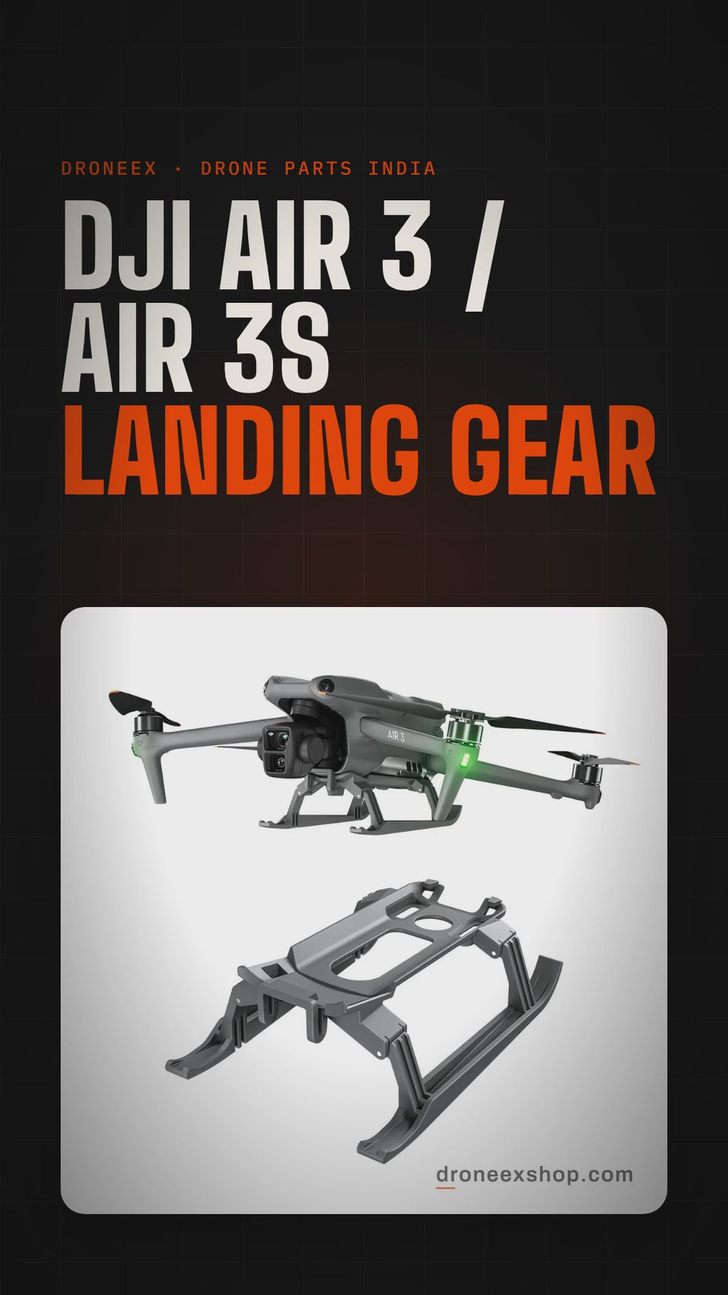DJI Air 3 / Air 3S Landing Gear - DRONEEX product video