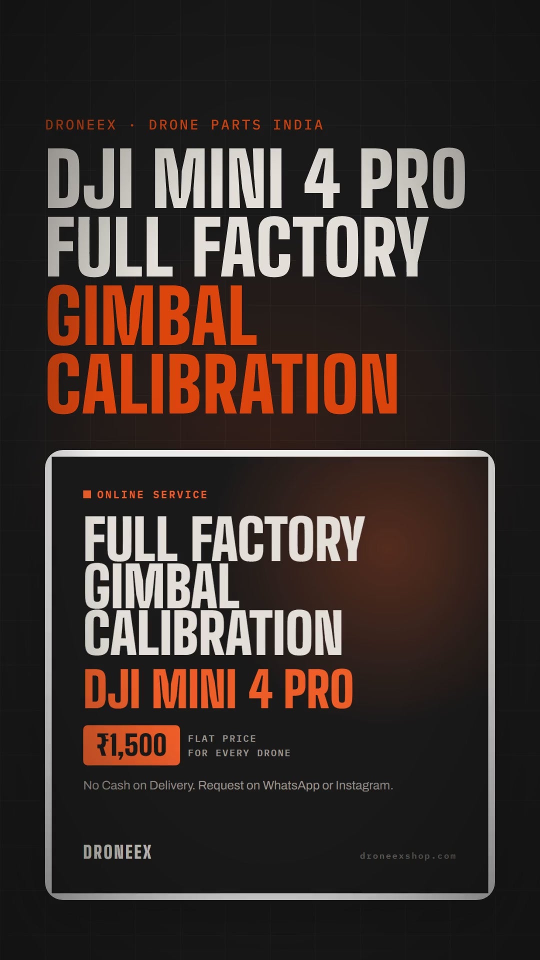 DJI Mini 4 Pro Full Factory Gimbal Calibration - DRONEEX product video