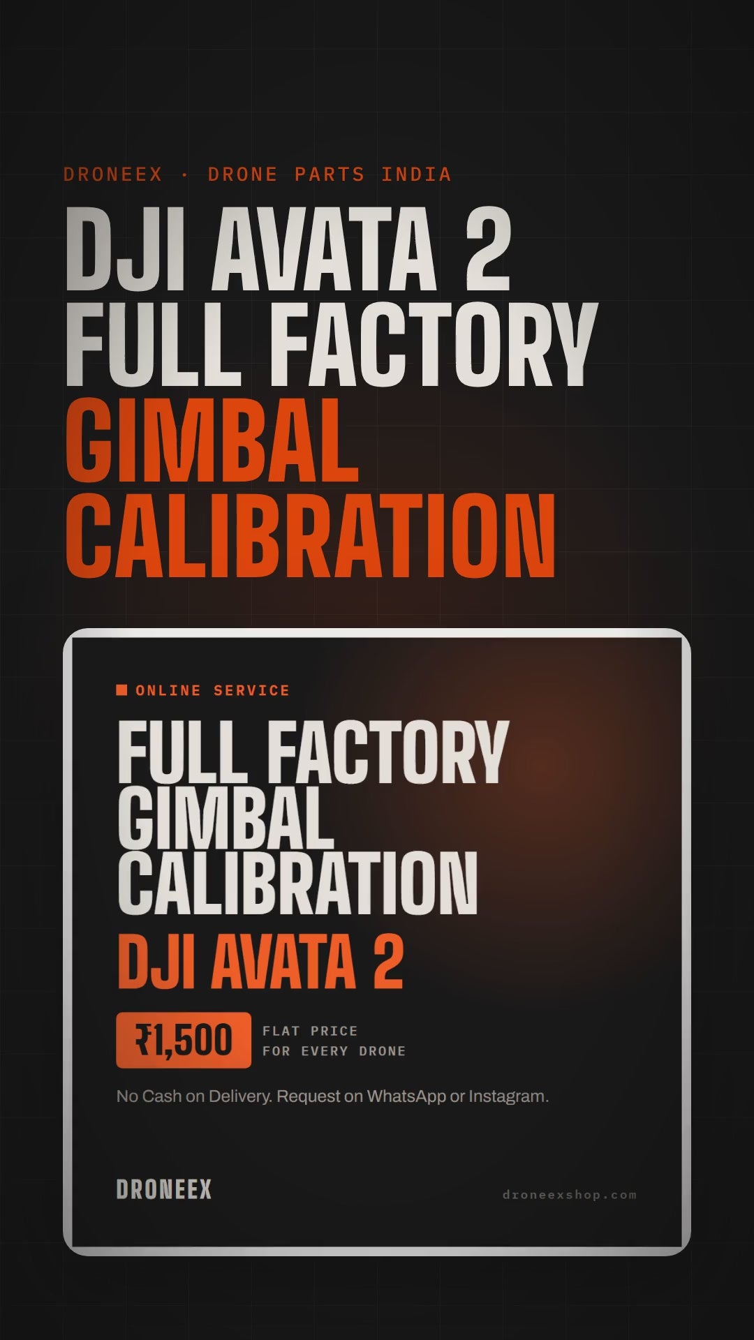 DJI Avata 2 Full Factory Gimbal Calibration - DRONEEX product video