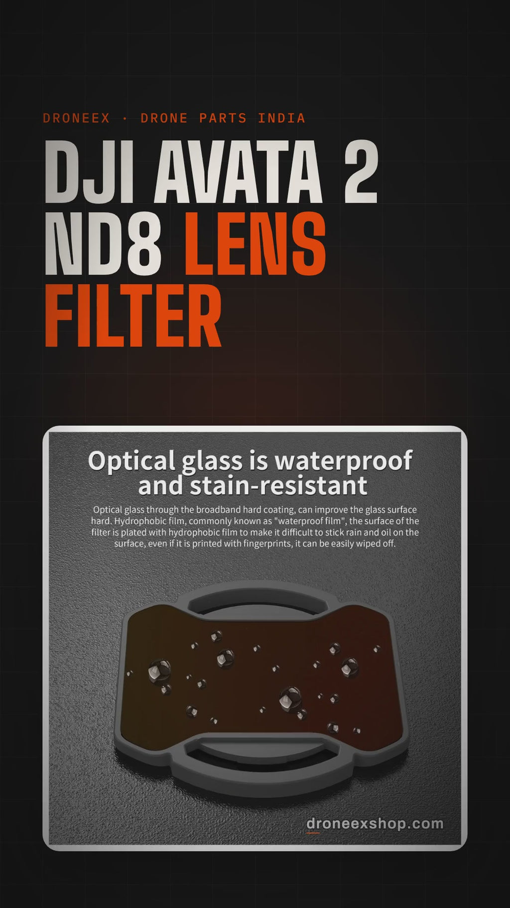 DJI Avata 2 ND8 Lens Filter - DRONEEX product video