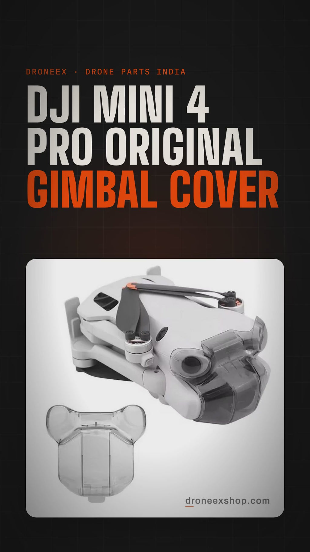 DJI Mini 4 Pro Original Gimbal Cover - DRONEEX product video