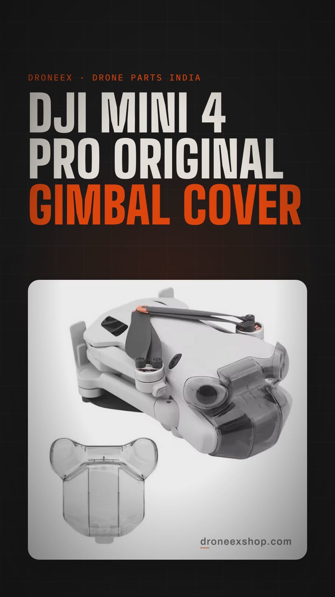 DJI Mini 4 Pro Original Gimbal Cover - DRONEEX product video