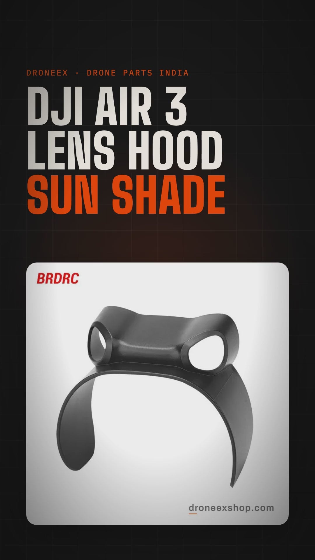 DJI Air 3 Lens Hood Sun Shade - DRONEEX product video