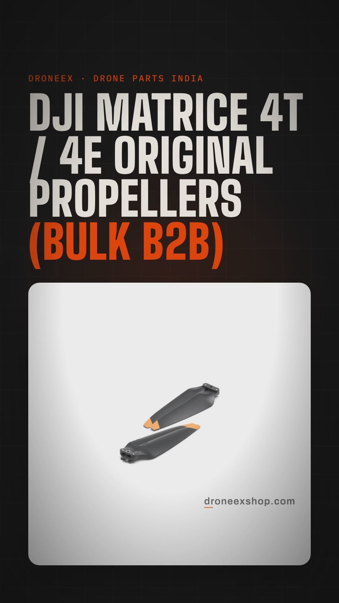 DJI Matrice 4T / 4E Original Propellers (Bulk B2B) - DRONEEX product video