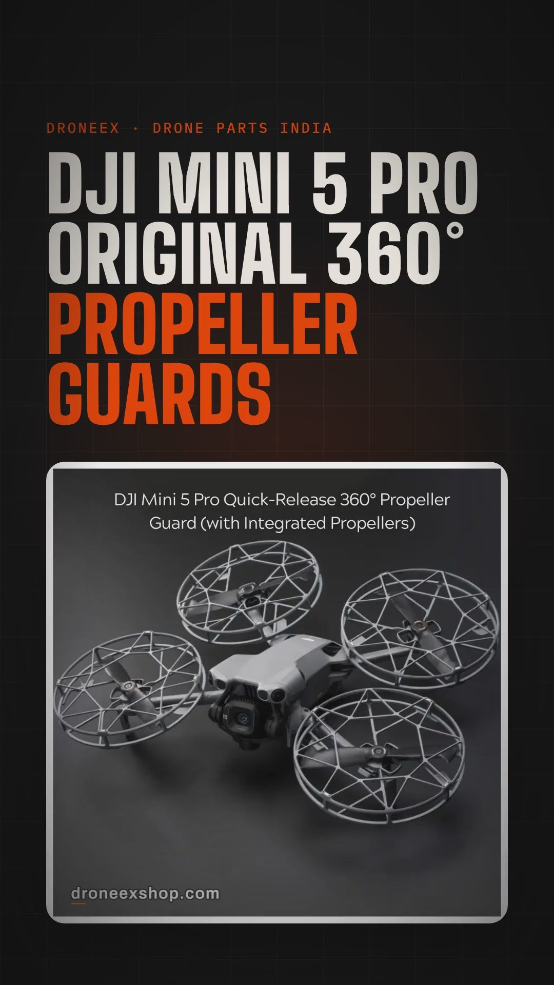 DJI Mini 5 Pro Original 360° Propeller Guards - DRONEEX product video