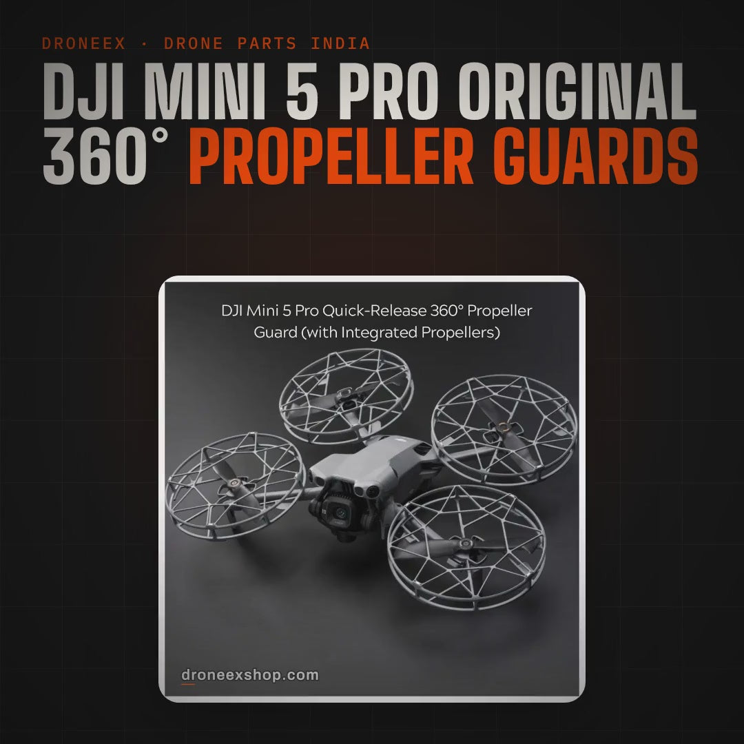 DJI Mini 5 Pro Original 360° Propeller Guards - DRONEEX product video (square)
