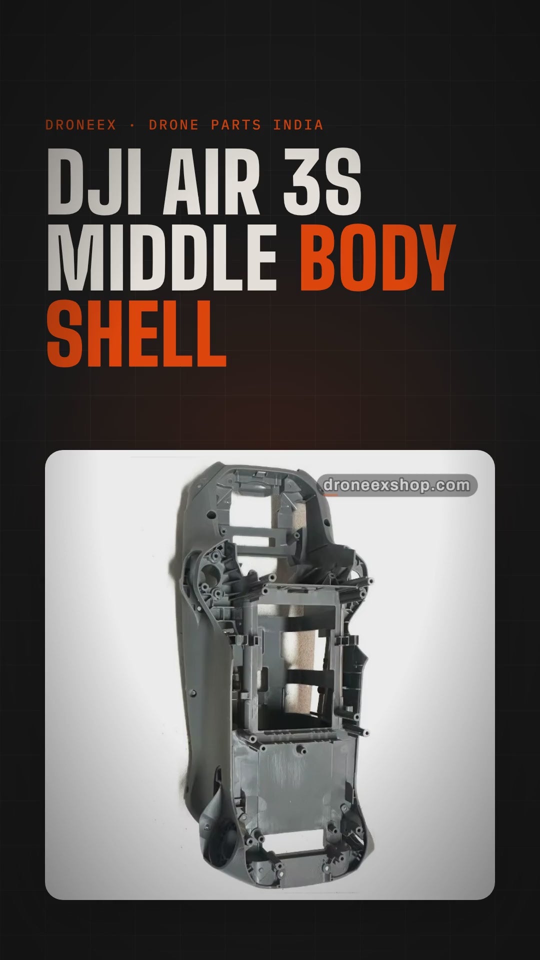 DJI Air 3S Middle Body Shell - DRONEEX product video