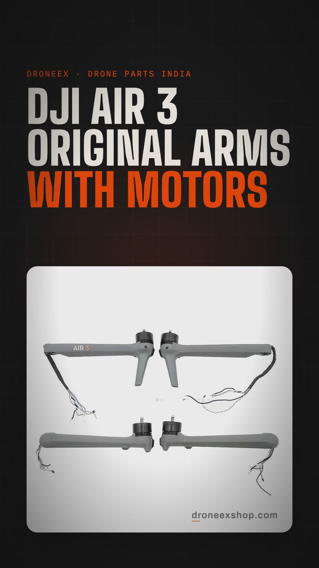 DJI Air 3 Original Arms With Motors - DRONEEX product video