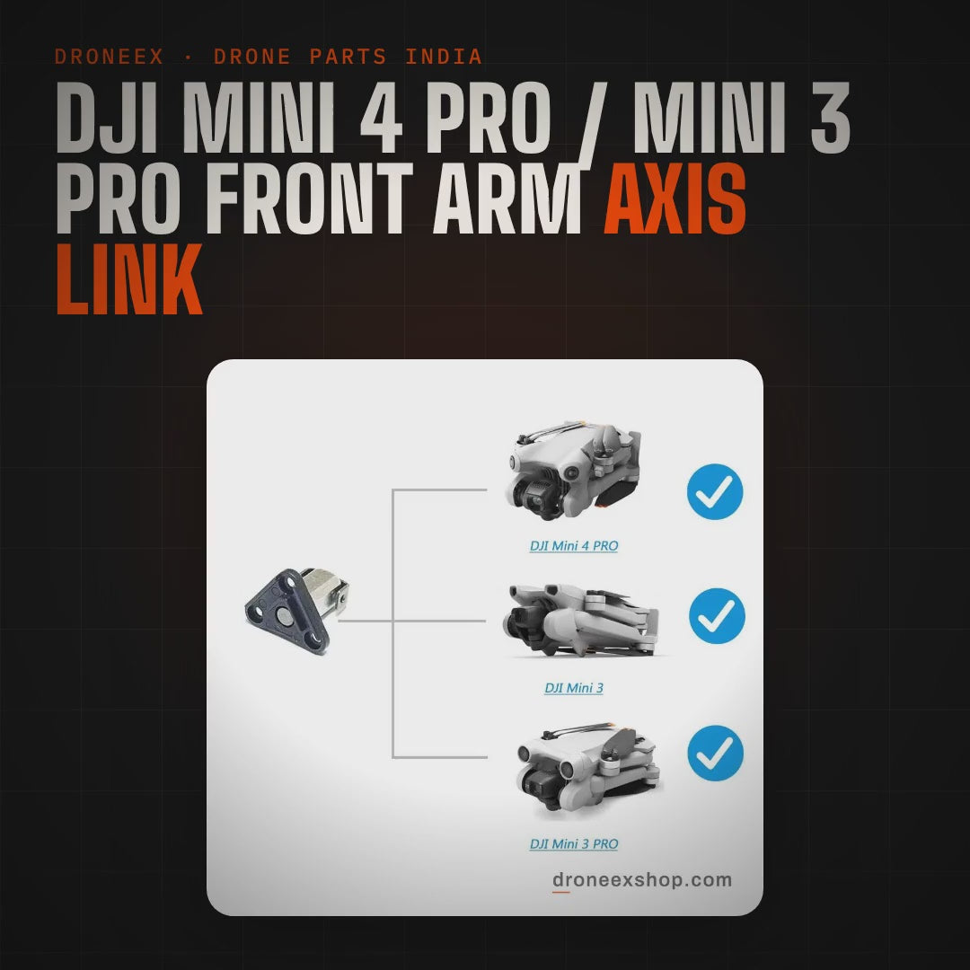 DJI Mini 4 Pro / Mini 3 Pro Front Arm Axis Link - DRONEEX product video (square)