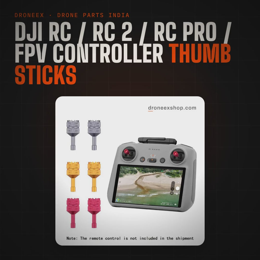 DJI RC / RC 2 / RC Pro / FPV Controller Thumb Sticks - DRONEEX product video (square)