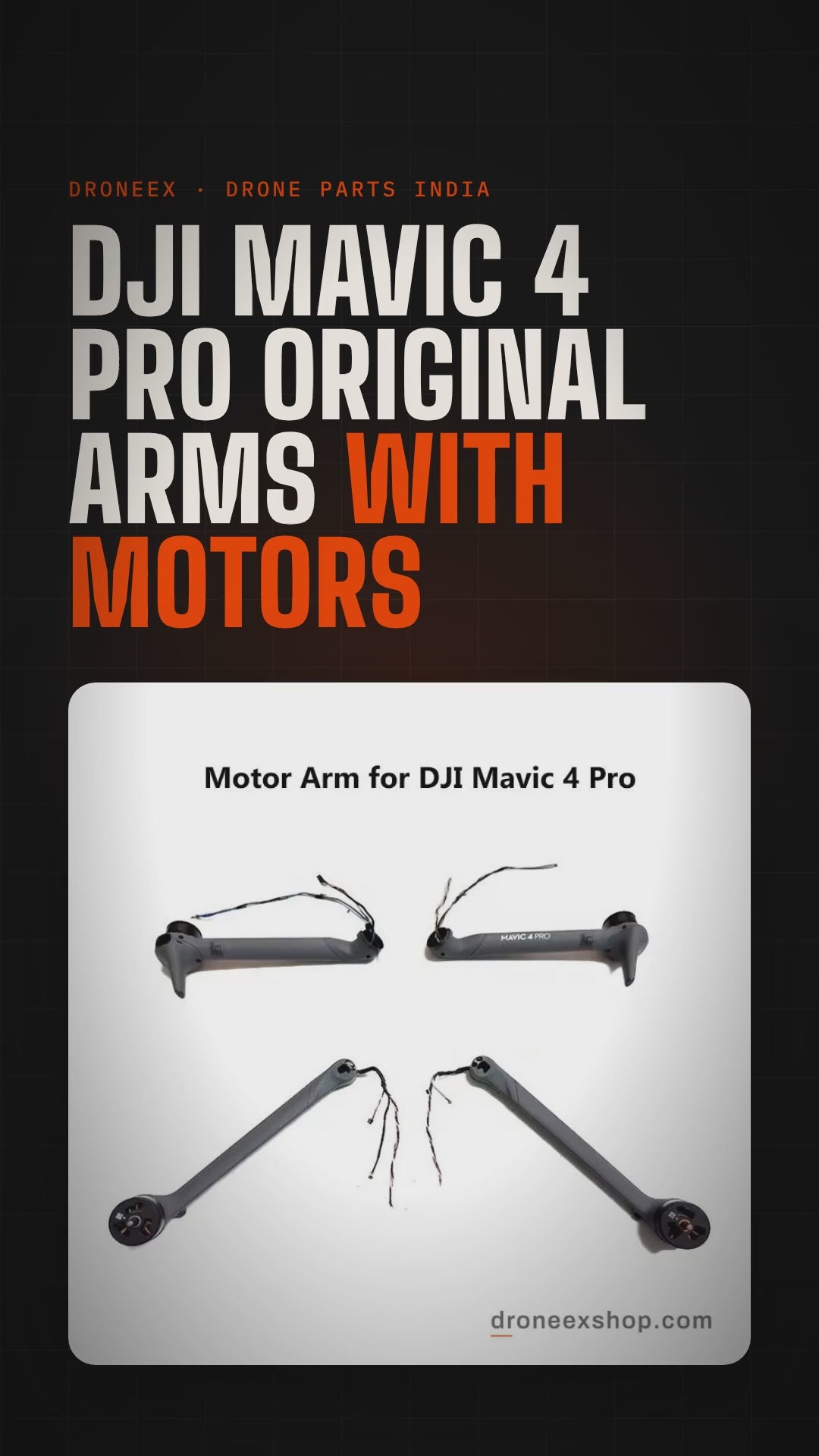 DJI Mavic 4 Pro Original Arms With Motors - DRONEEX product video