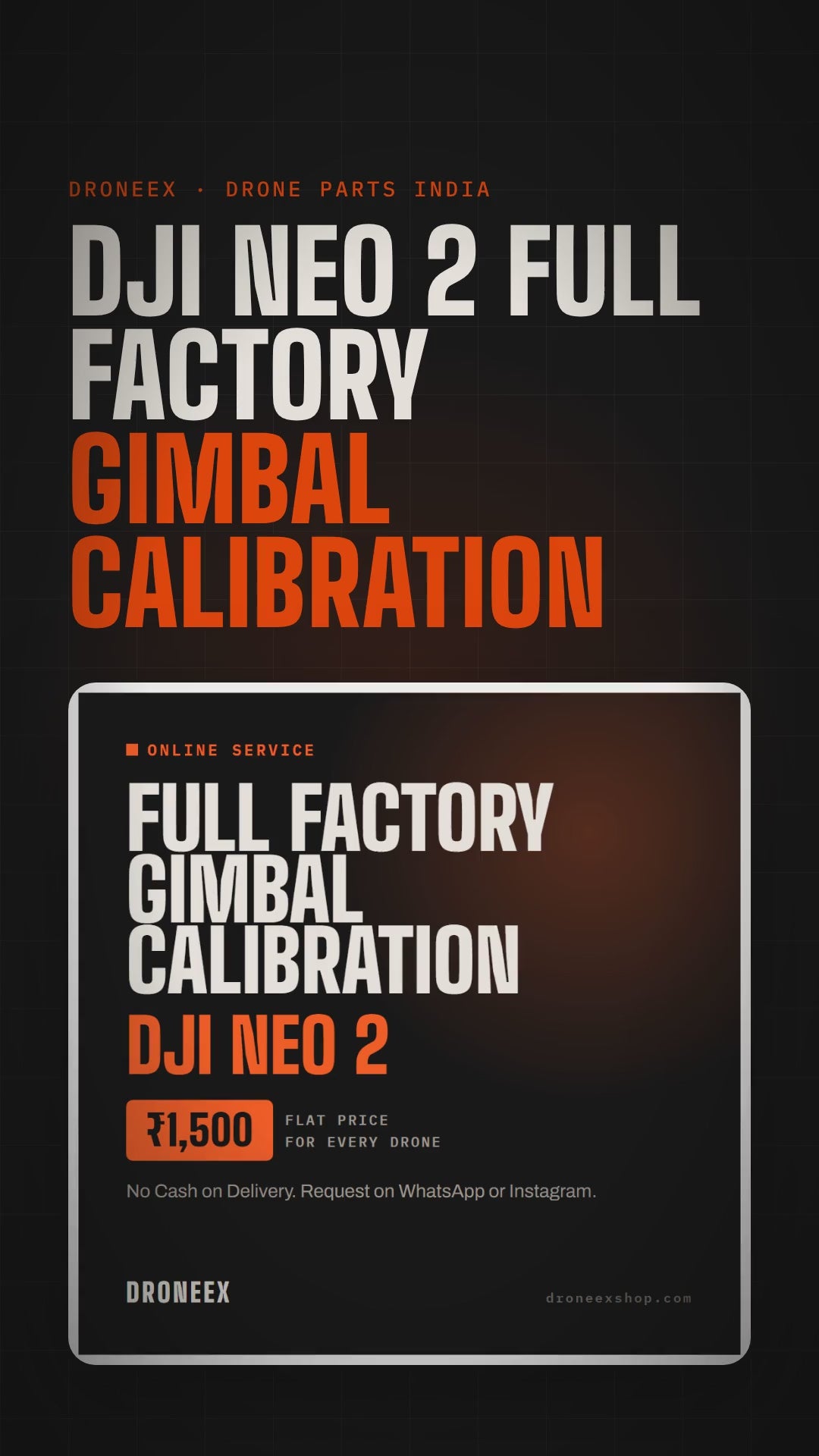 DJI Neo 2 Full Factory Gimbal Calibration - DRONEEX product video