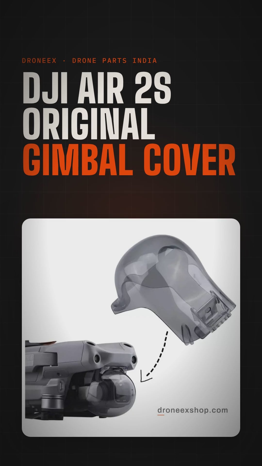 DJI Air 2S Original Gimbal Cover - DRONEEX product video