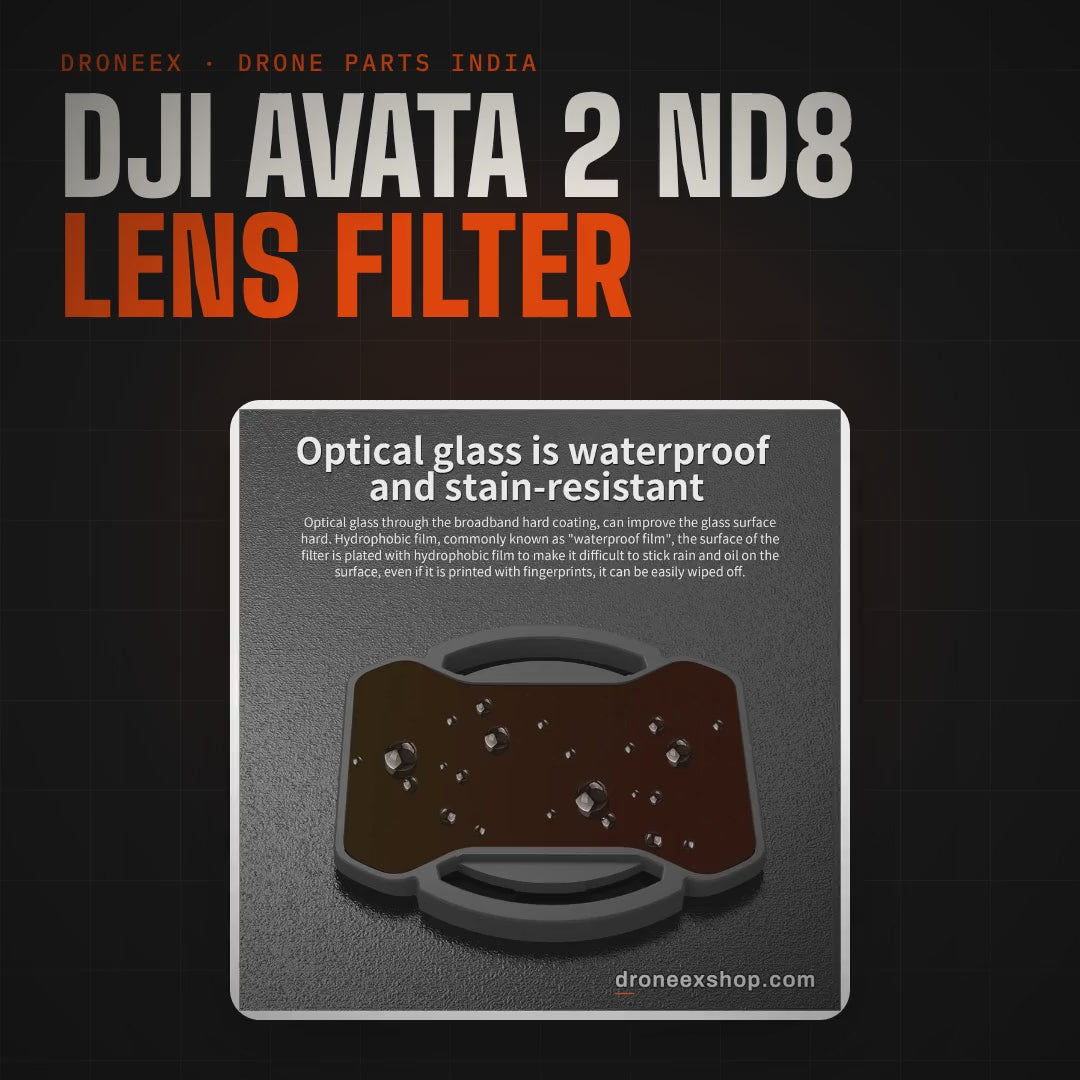 DJI Avata 2 ND8 Lens Filter - DRONEEX product video (square)
