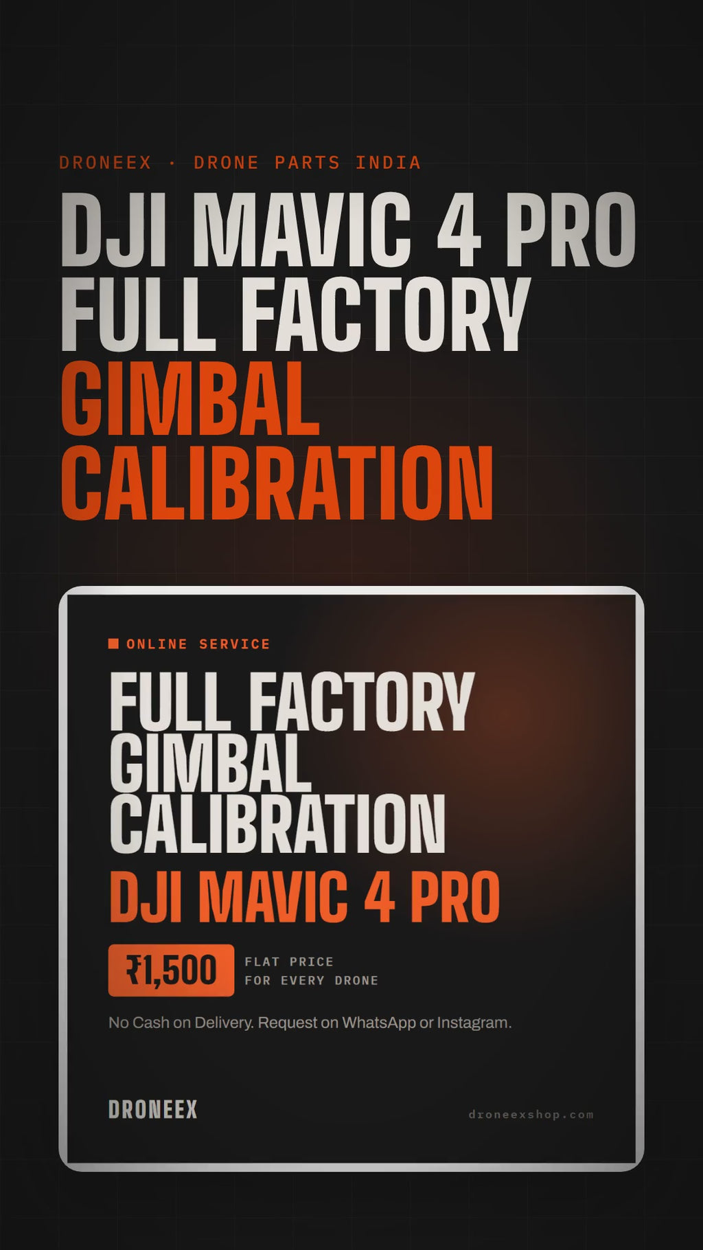DJI Mavic 4 Pro Full Factory Gimbal Calibration - DRONEEX product video