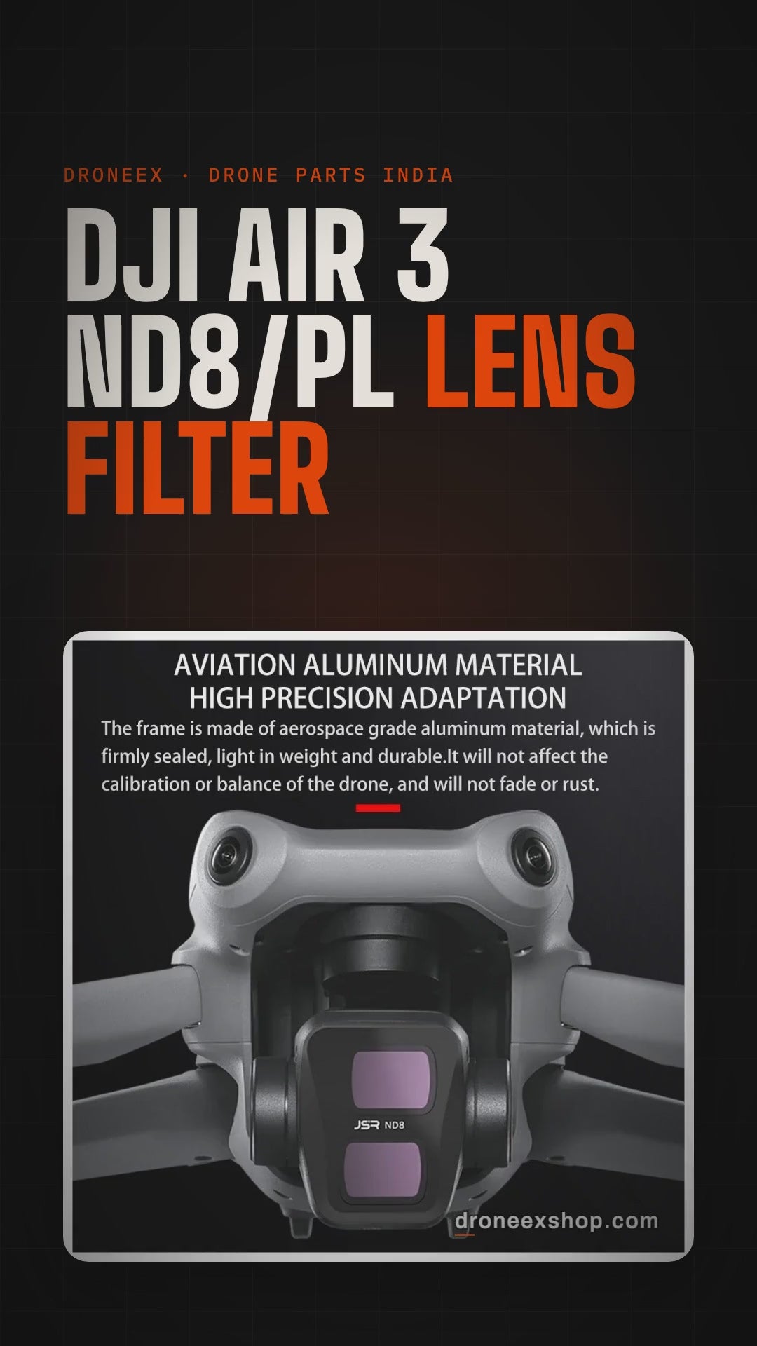 DJI Air 3 ND8/PL Lens Filter - DRONEEX product video