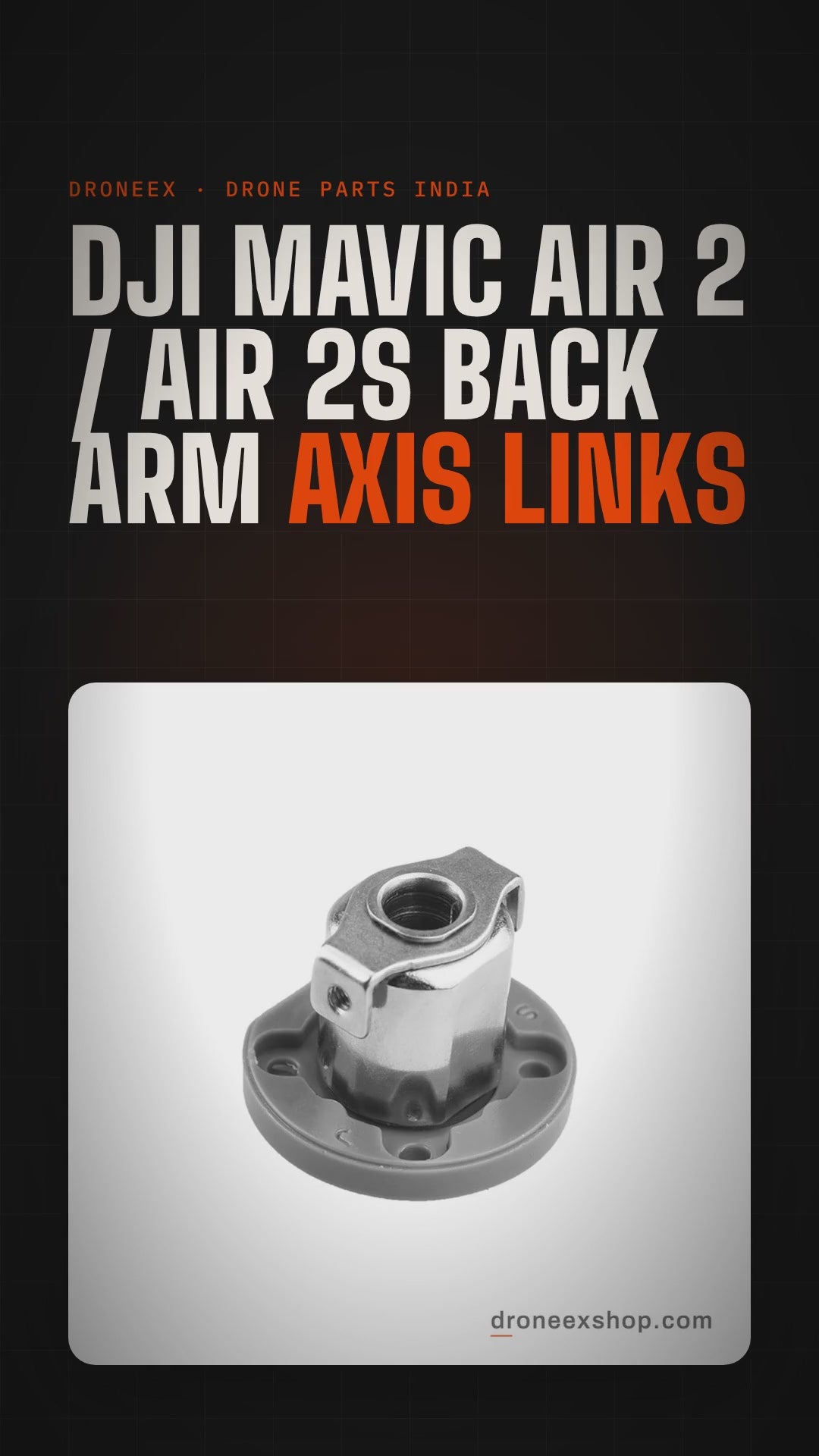 DJI Mavic Air 2 / Air 2S Back Arm Axis Links - DRONEEX product video