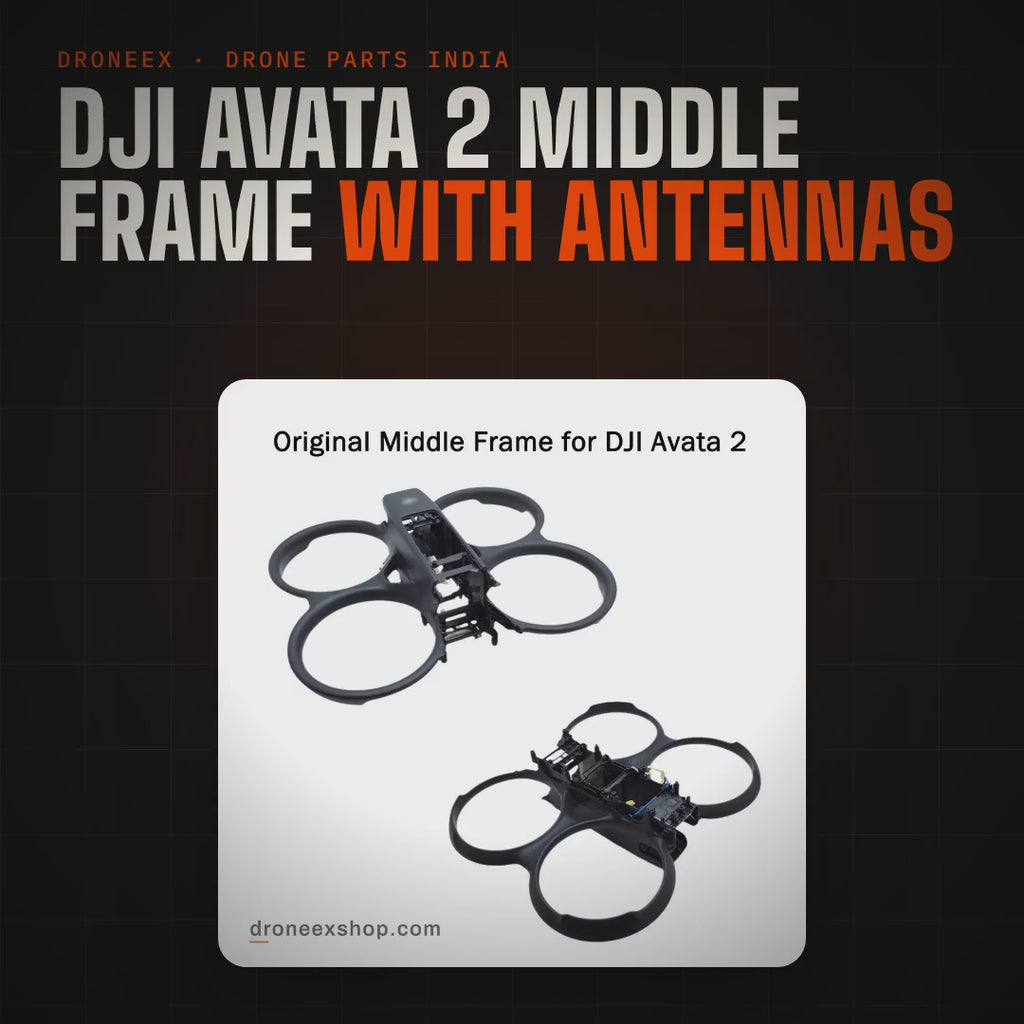 DJI Avata 2 Middle Frame With Antennas - DRONEEX product video (square)