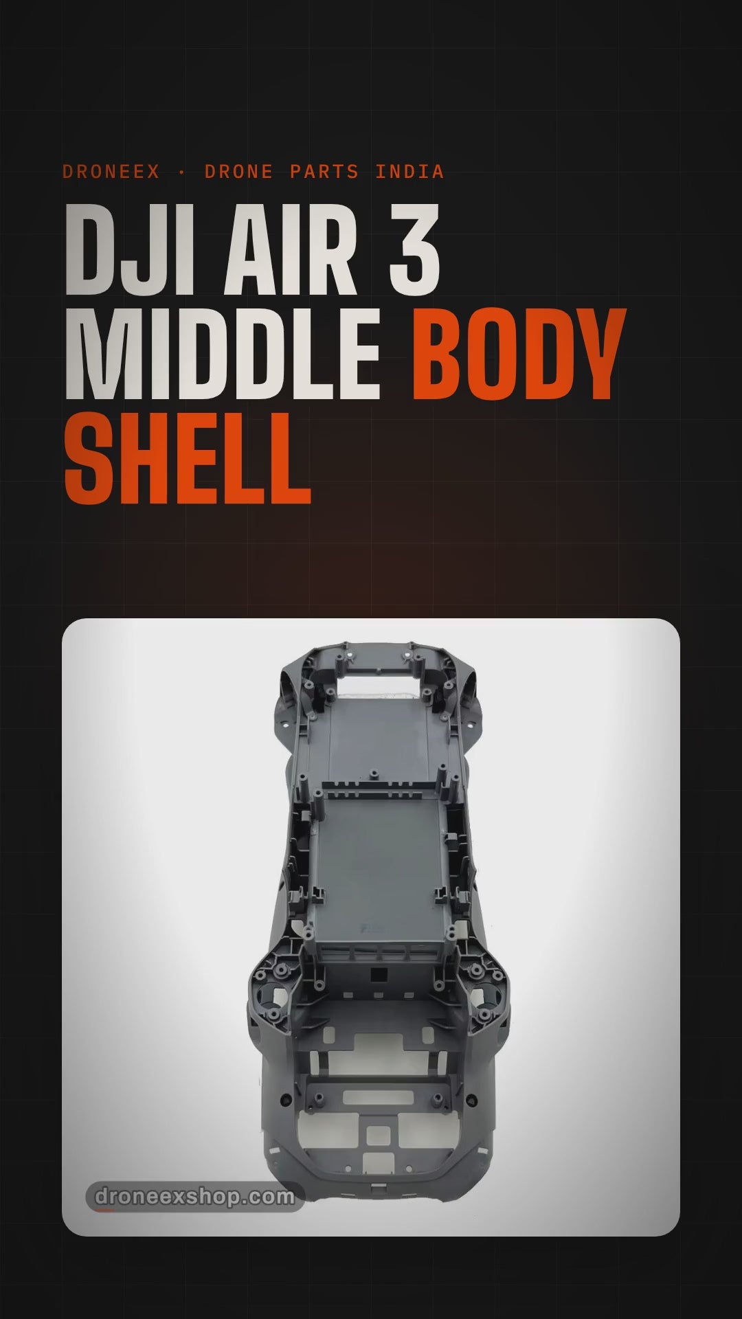 DJI Air 3 Middle Body Shell - DRONEEX product video