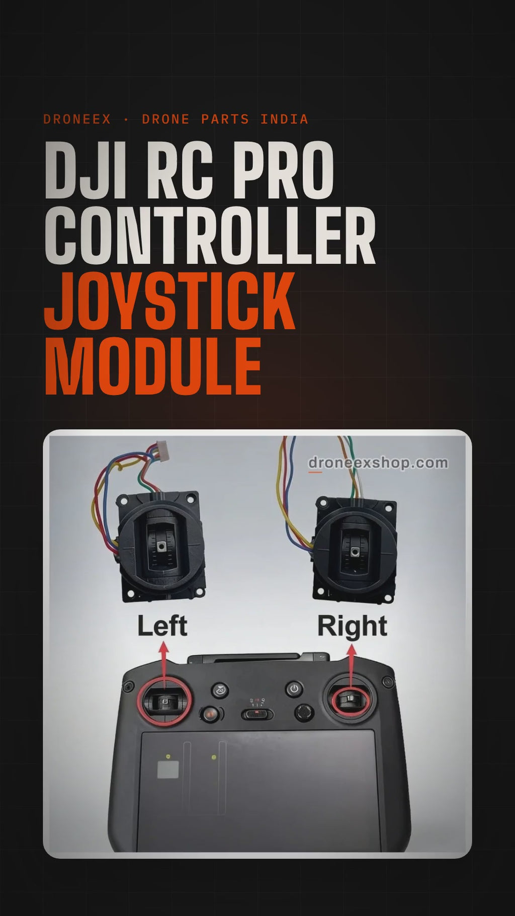 DJI RC Pro Controller Joystick Module - DRONEEX product video
