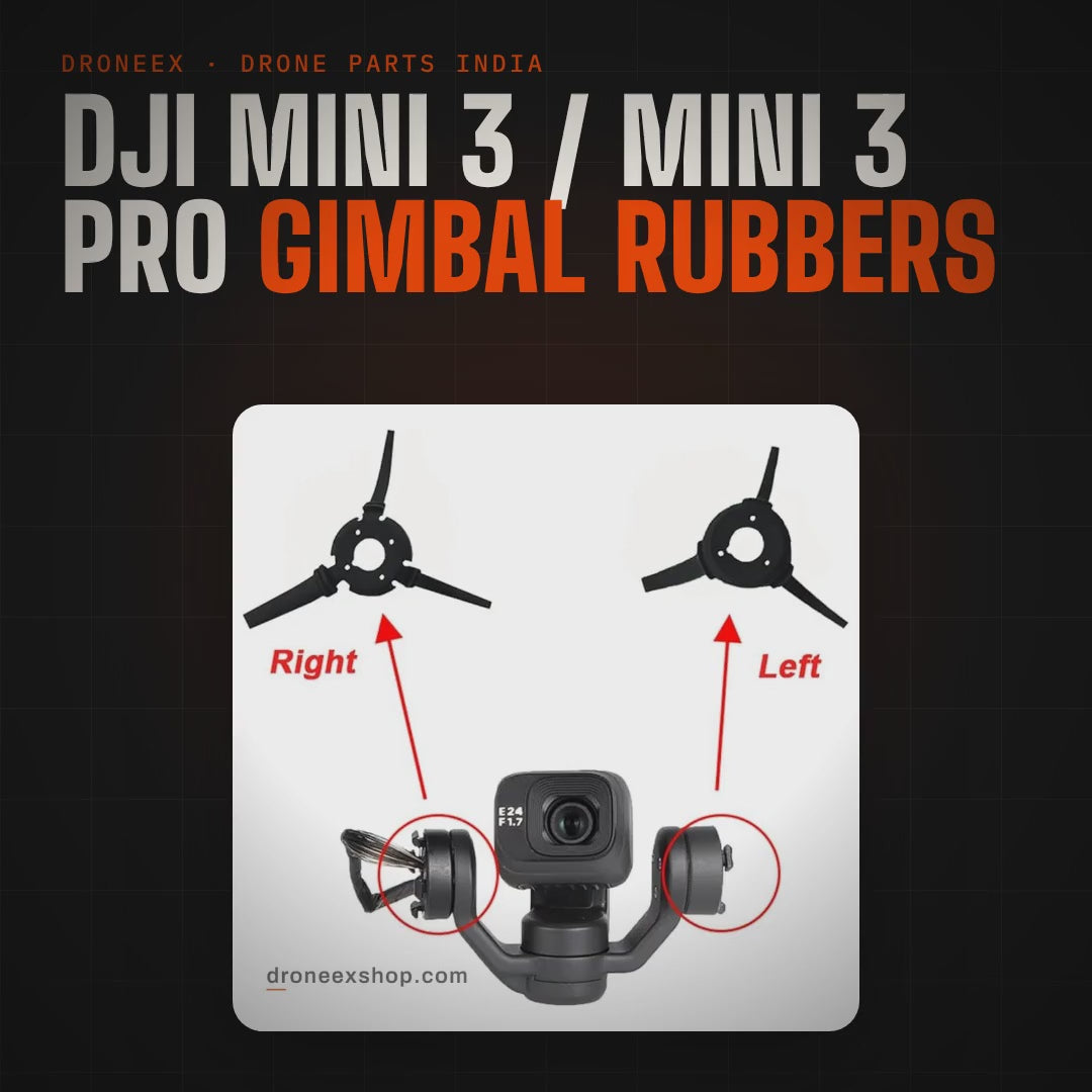 DJI Mini 3 / Mini 3 Pro Gimbal Rubbers - DRONEEX product video (square)