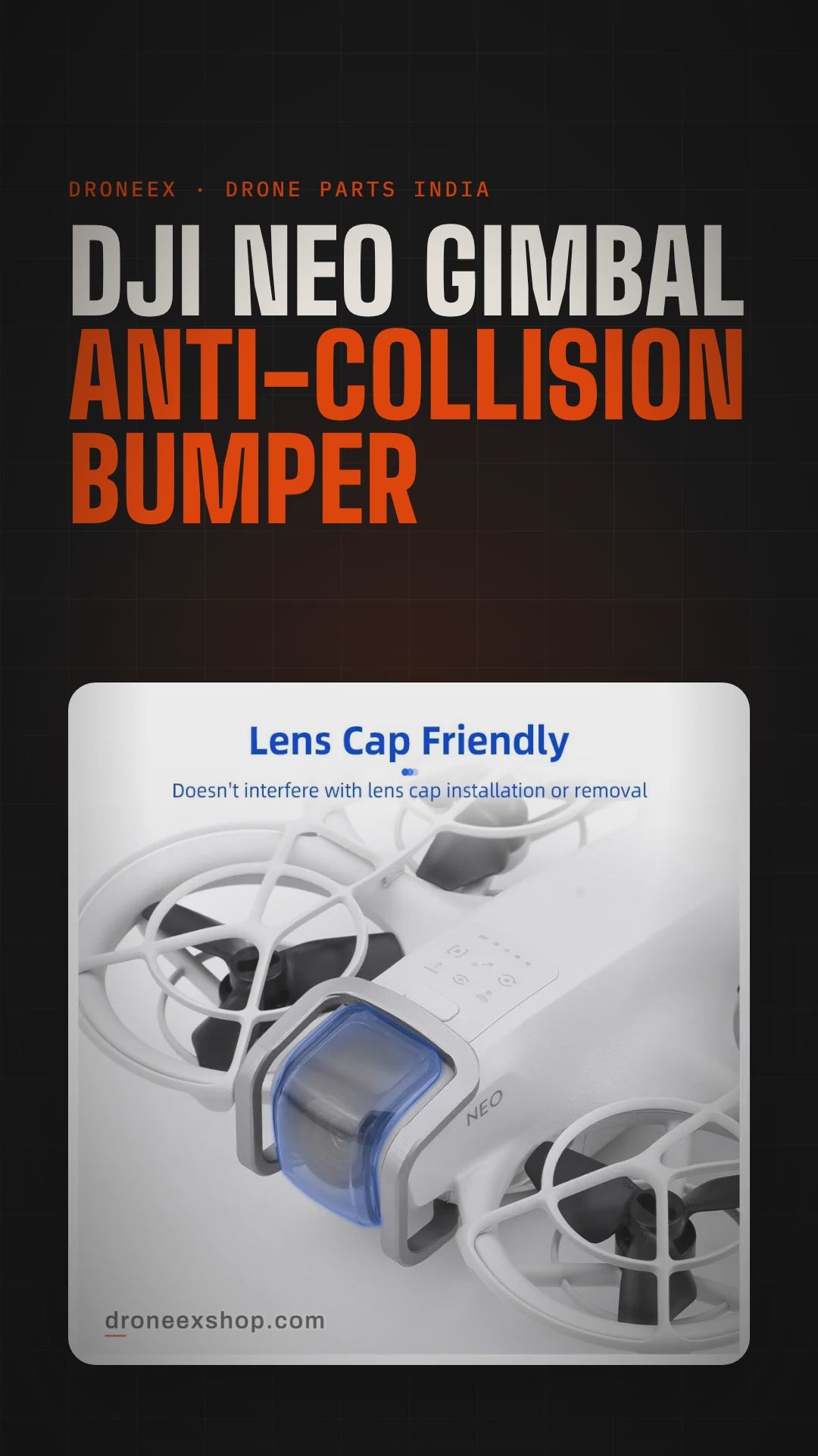 DJI Neo Gimbal Anti-Collision Bumper - DRONEEX product video