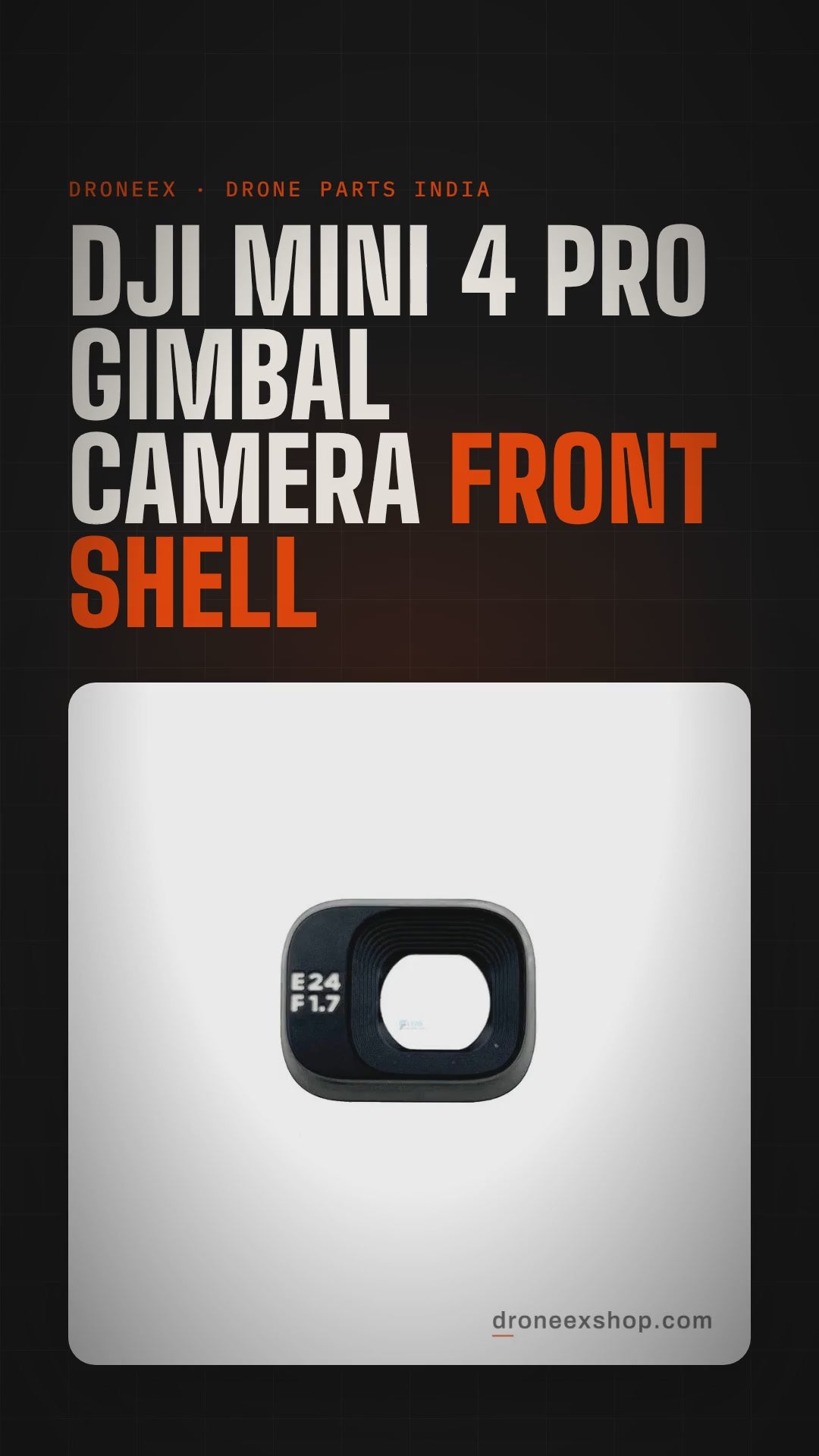 DJI Mini 4 Pro Gimbal Camera Front Shell - DRONEEX product video