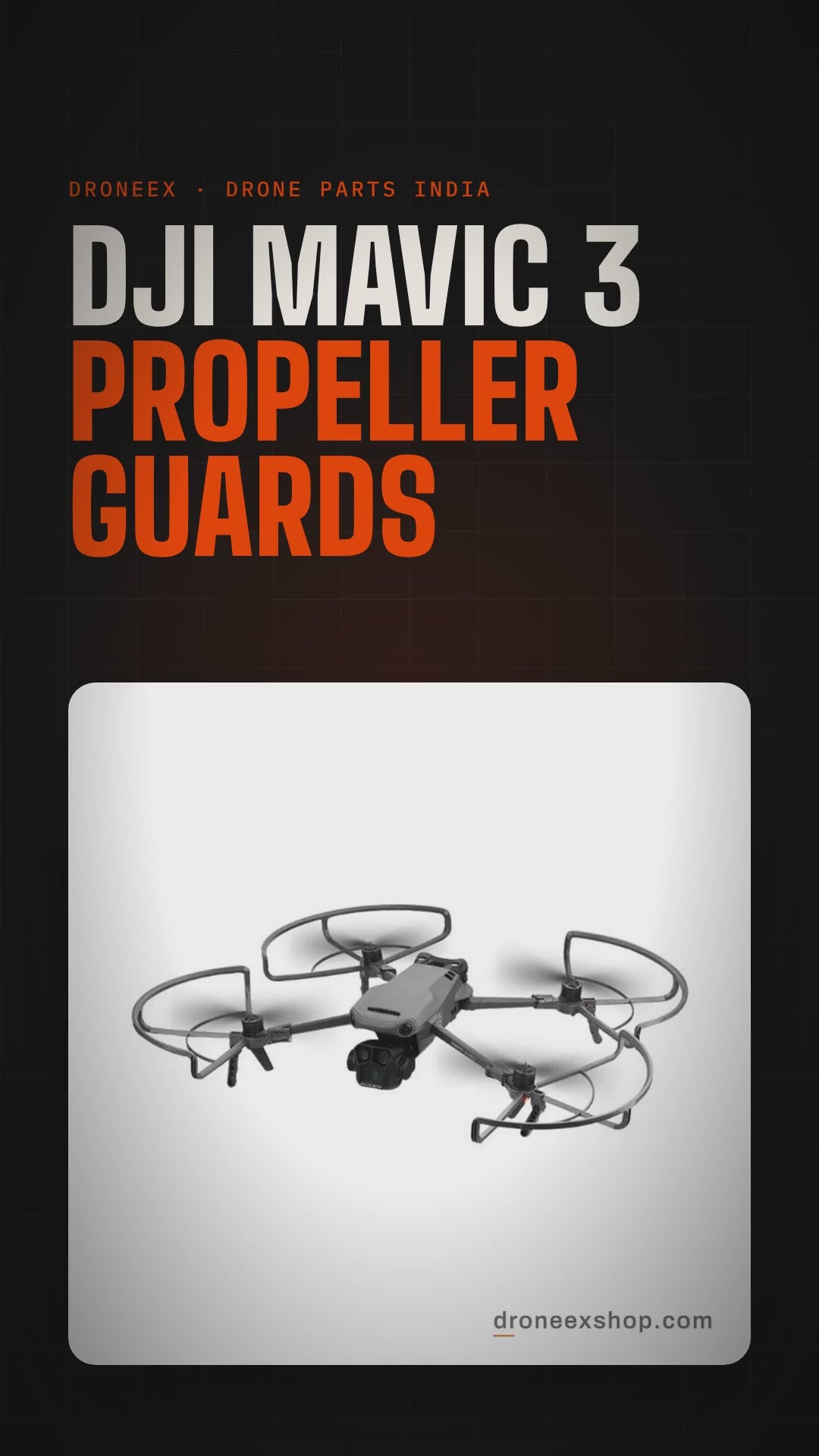 DJI Mavic 3 Propeller Guards - DRONEEX product video (vertical)