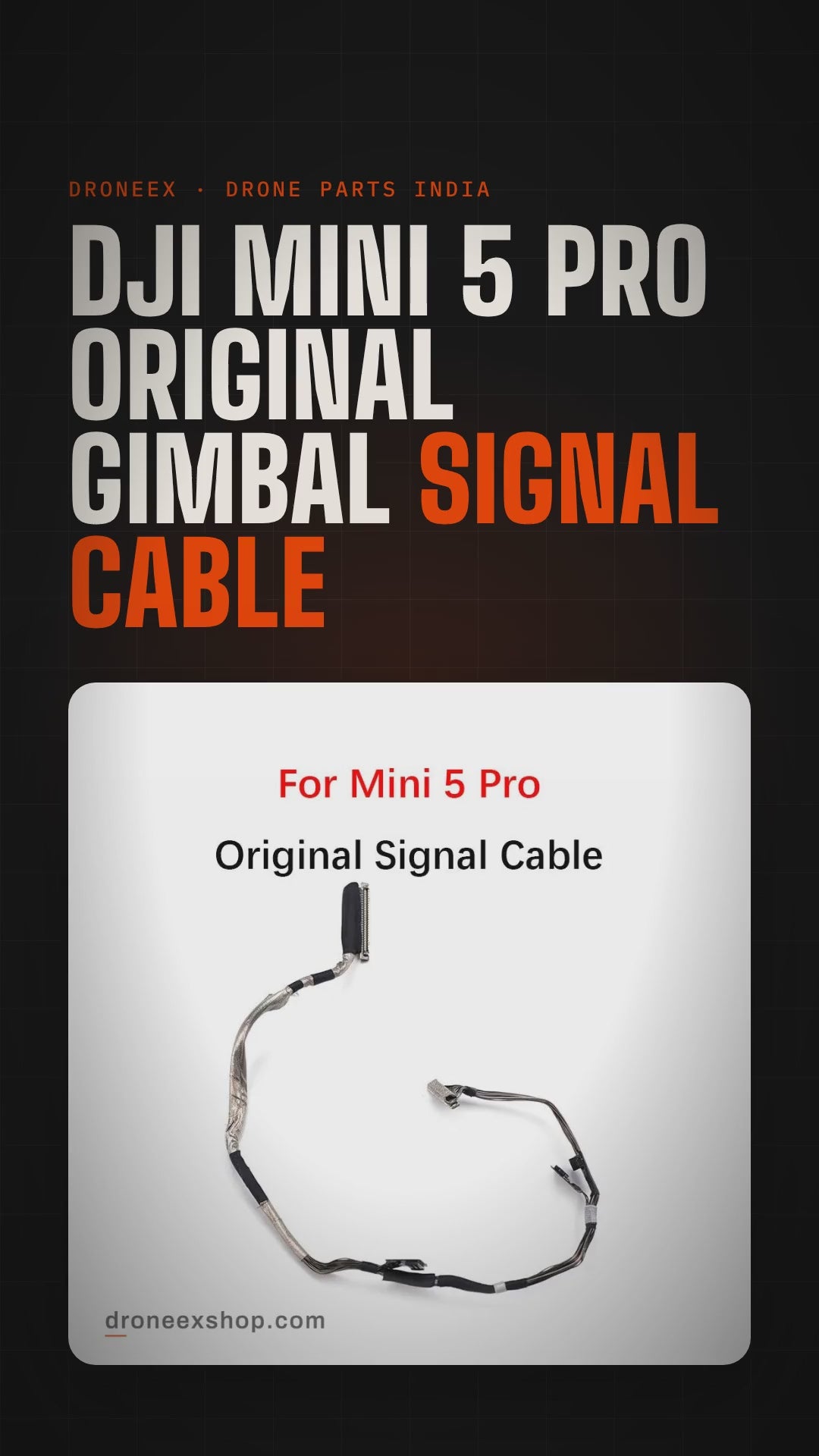 DJI Mini 5 Pro Original Gimbal Signal Cable - DRONEEX product video