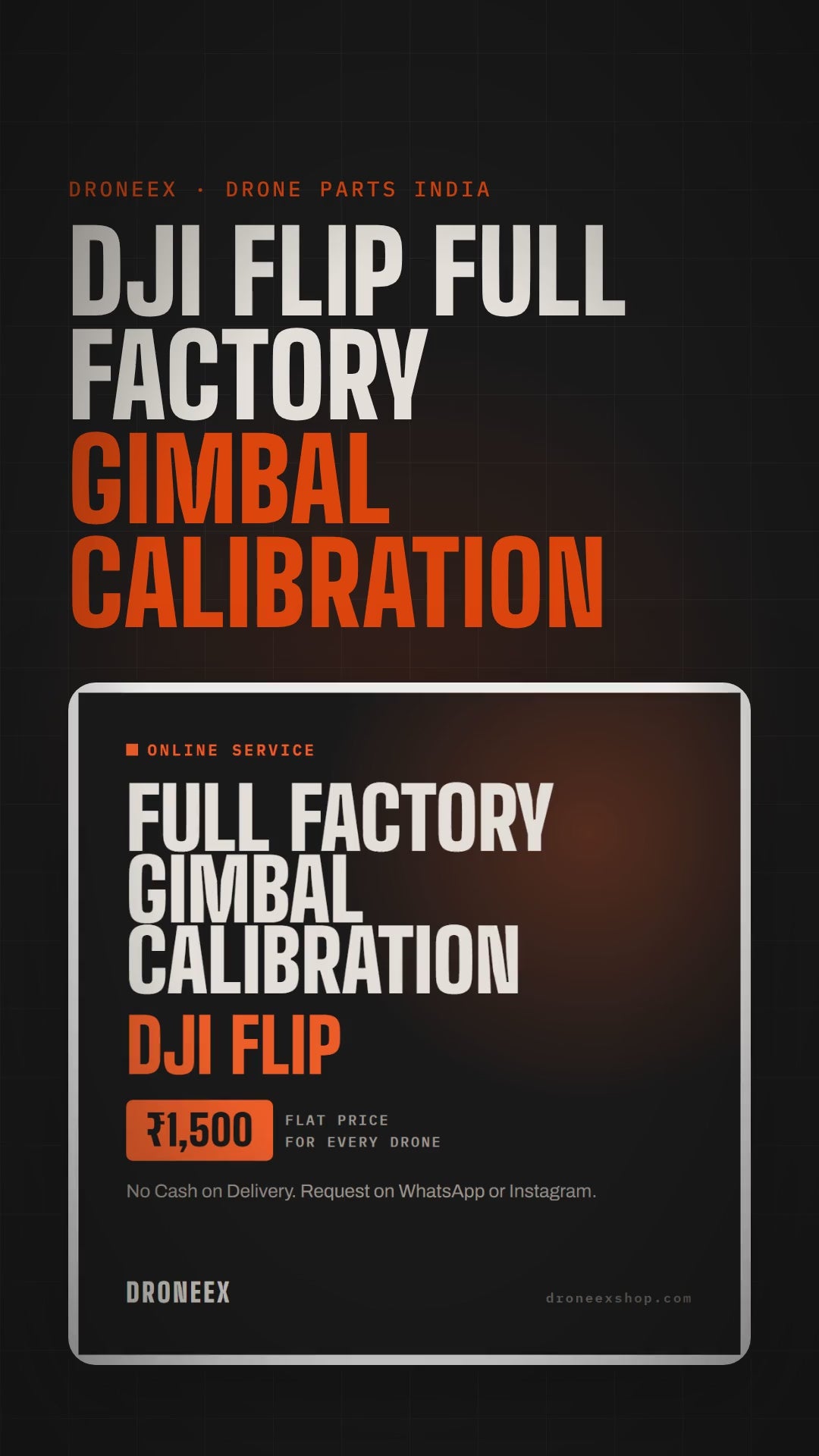 DJI Flip Full Factory Gimbal Calibration - DRONEEX product video