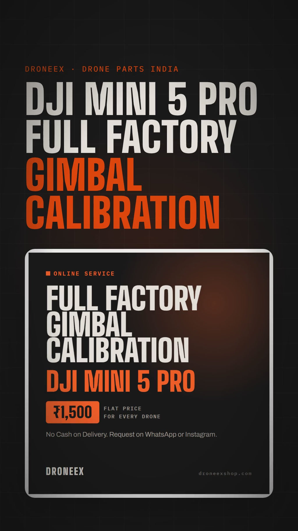 DJI Mini 5 Pro Full Factory Gimbal Calibration - DRONEEX product video